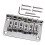 6 String Guitar Roller Saddle Bridge Tailpiece for Electric Guitar Sil 3