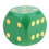 Extra Large Wooden Dice with Rounded Corner D6 Six Sided Dice 5cm Gree 2