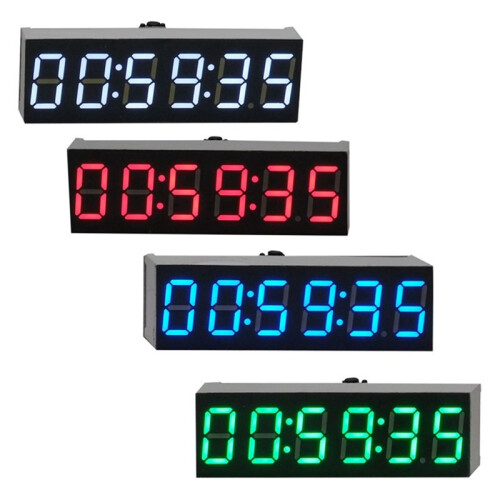 Relógio de 6 Bits de 0,36 Polegadas LED Relógio Eletrônico Digital W Módulo de Segundo Display Desligado Ajuste de Brilho da Memória -C 1
