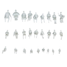 Model People Sitting White Figures Train Park Street Layout