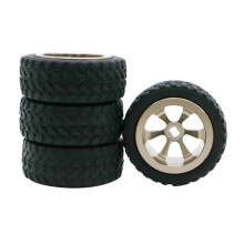 4pcs Metal Wheel with Tires for 1:28 WLtoys RC Car K969 K989 P929