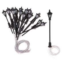 Model Miniature Street Lights N Scale LEDs Garden Lights 20Pcs 1:150