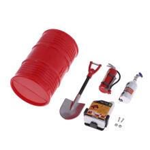1/10 RC Rock Crawler Decor Fire Extinguisher Set for SCX10 D90 TRX4 Si