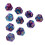 Multi-sided Dice Polyhedron Dice D12 for D&D TRPG Table Game Purple+Bl 1