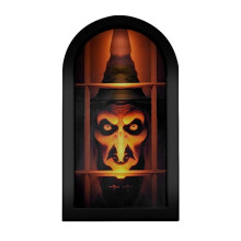 Halloween Mirror Hologram Witch Mirror with Creepy Eyes Spooky Scary Ghosts Halloween Decor