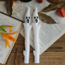Halloween Decorations Indoor - 2PCS Spooky Candles, 9.8 Inch Halloween Taper Candles for Party Decor, Home Table