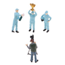 1:64 Race Medal Race Car Driver Figures Scenario Set for Tomy Siku Blu