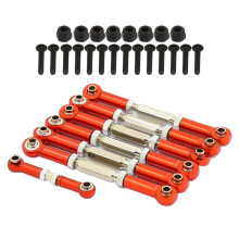 Full Set of Tie Rod Turnbuckles For RC 1/10 Slash 2WD Short Course Red