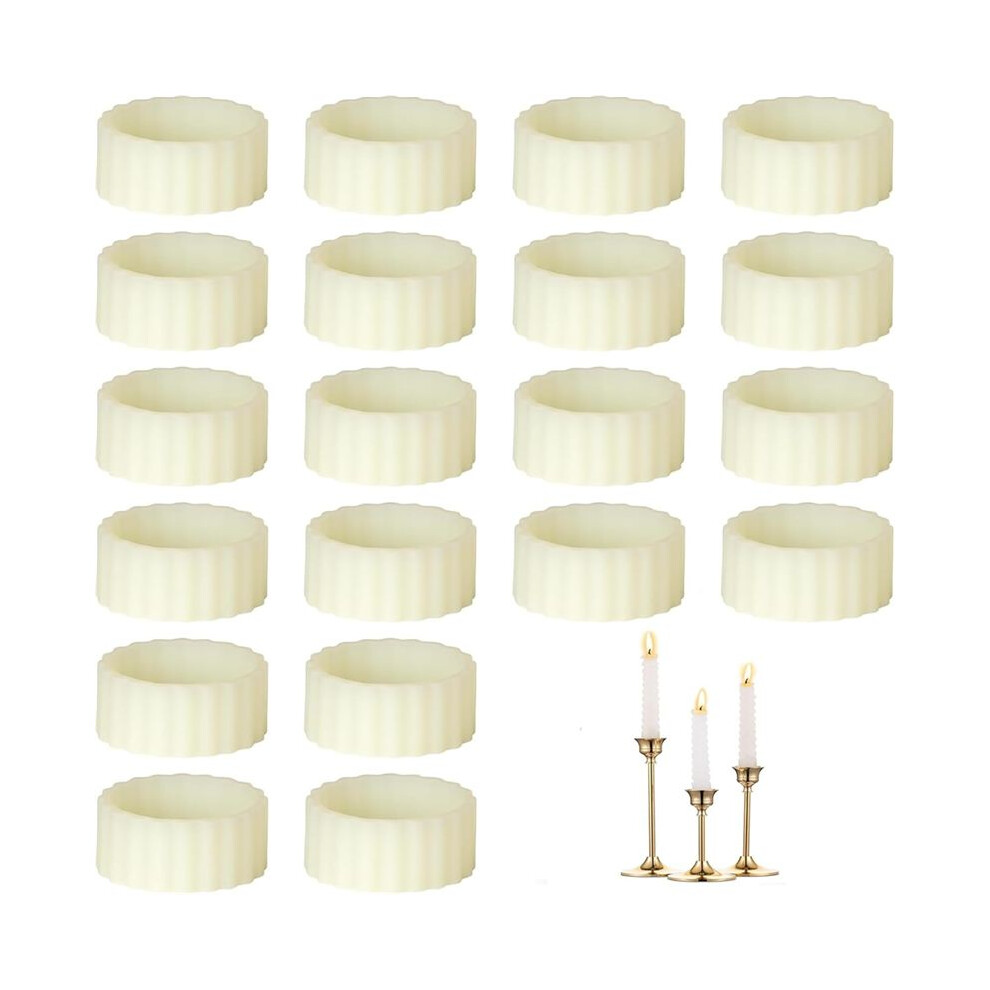 Tauoh 20 Pieces Silicone Candle Clips Candle Holders For Taper Candles And Candle Cups Rubber Washers For Taper Bougie Cups