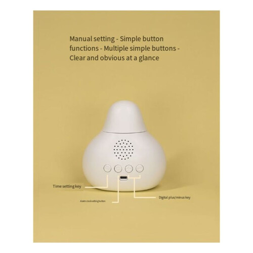 Alarm Clock with Night Light, Suitable for Children'S Wake- Clock, Cute   Night Light, Suitable Gift 1