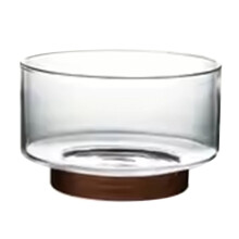 Fruit Bowl Salad Bowl Wood Base Snacks Popcorn Nuts Storage Bowls Home Christmas Snack Storage Container M