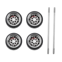 4Pcs/Set 1/64 On-Road Model Car Wheel & Tires Spare Parts for Hotwheel