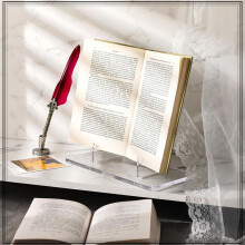 Acrylic Book Stand Clear Book Easel with Display Stand Display Shelf with Support for Displaying Comic Books Artworks