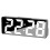 Digital Clock LED Alarm Clock Electronic Desktop Clock with Temperature Display Adjustable Brightness 12/24 Hours Black 1