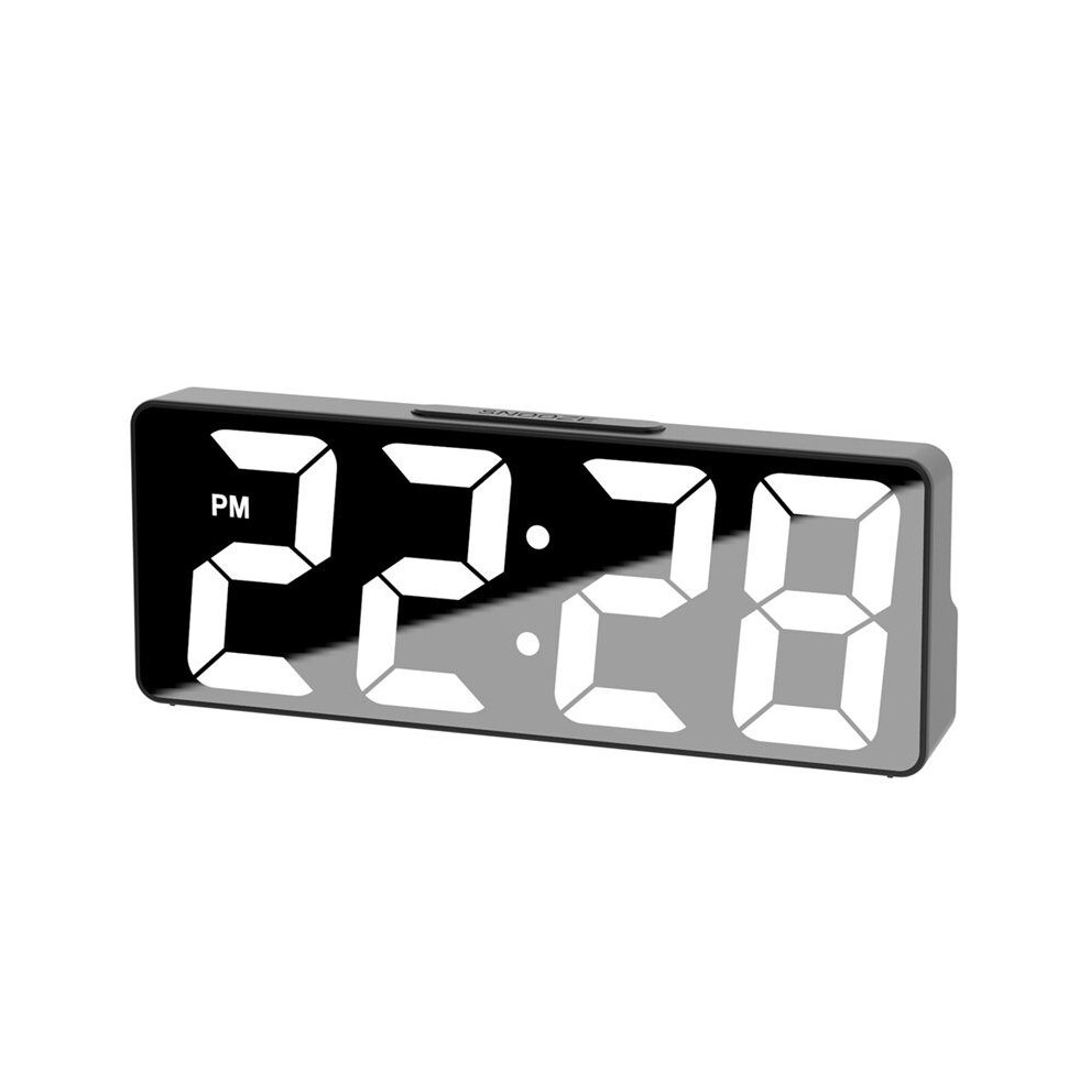 Digital Clock Led Alarm Clock Electronic Desktop Clock With Temperature Display Adjustable Brightness 12/24 Hours Black 4711252454294