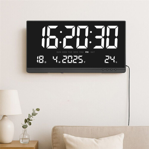 21inch LED Simple Digital Electronic Clock HD Wall Clock Large Digital Electronic Clock 1