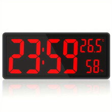 Horloge Murale à Écran Géant, Support de Suspension en Option, Horloge Numérique LED pour Salon, Décoration D'Intérieur