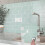 10PC Green Subway 3D Self Adhesive Wall Sticker Kitchen Splashback Tile Waterproof for Home DIY Wall Decor 5