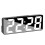 Digital Clock LED Alarm Clock Electronic Desktop Clock with Temperature Display Adjustable Brightness 12/24 Hours Black 7