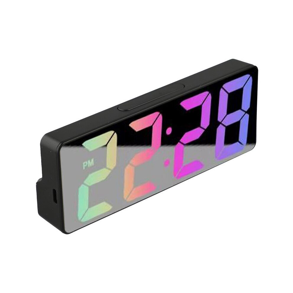 Led Alarm Clock With Customizable Display Options 12/24 Hour Formats & Automatic Brightness Control At Night Black 4711345994461