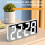 Digital Clock LED Alarm Clock Electronic Desktop Clock with Temperature Display Adjustable Brightness 12/24 Hours Black 3