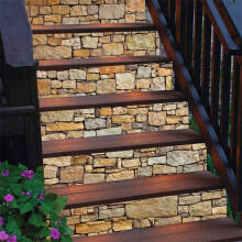 12Pièces Autocollant 3D D'Escaliers Muraux Autocollant Mural-Paysage Vintage Autocollant D'Escalier Carreaux Autocollant Amovible Peler et Coller