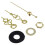 2X DIY Clock Metal Texture  Wall Clock Retro Wall Clock Movement Accessories 2