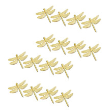 16PCS Dragonfly Napkin Ring Gold DIY Hotel Wedding Banquet Table Display Metal Napkin Buckle Christmas Decoration
