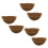 Half Round  Liner,Half Circle Wall Planter  Fiber Replacement Liners for Wall Hanging Baskets 6Pack 14 Inch 1