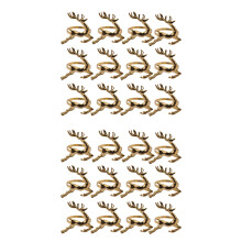 24Pcs Christmas Elk Deer Napkin Rings Gold Alloy Napkin Buckle Napkin Ring Holder Hotel Restaurant Wedding Party Dinner
