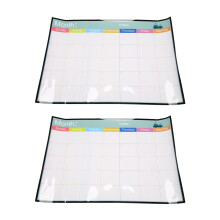 2X Erasable Magnetic Whiteboard Dry Erase Board Magnets Fridge Refrigerator To-Do List Monthly Daily Weekly Planner