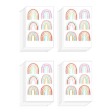 Regenbogen Schlafzimmer Dekor für Mädchen Bunte Regenbogen Wandtattoos Raumdekor 144 Stück
