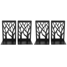4X Metal Bookends for Heavy Books - Book Ends,Bookends for Shelves,Bookend Supports Office Desk