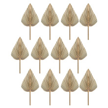 12Pcs Dried Leaves Dried Fans Bohemian Dried Spears Artificial Plants Leaves Tropical Leaves