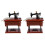 2X Wind  Vintage  Sewing Machine Style Mechanical Music Box 1