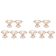 Packung 10 Luft Pflanzen Halter Luft Pflanzen Halter Tillandsias Bildschirm Luft Reinigende Pflanzen Behälter Luft Farn Ständer, Rose Gold