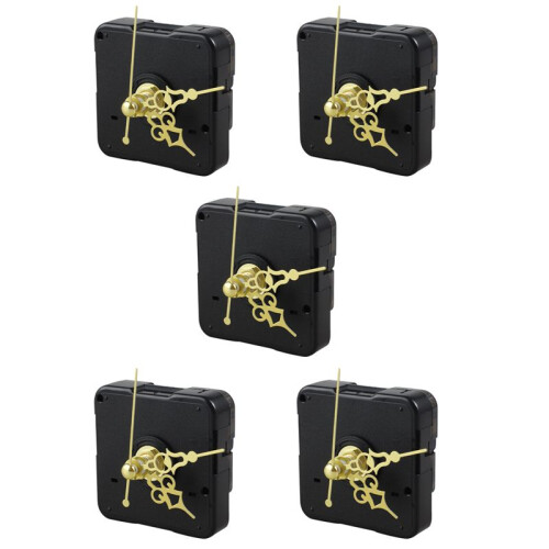 5X DIY Clock Metal Texture  Wall Clock Retro Wall Clock Movement Accessories