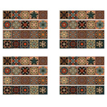 80 Pièces Séries 3D Multi Marocain Auto-Adhésif Salle de Bain Cuisine Mur Escalier Tuile Autocollant