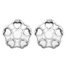 2X Clear Glass Heat-Resisting Heart Shape Teapot' Warmer Heater Base Candle Holder