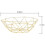 5X Metal Wire Fruit Basket Fruit Bowl, Large Round Bread Storage Bowl Stand 8