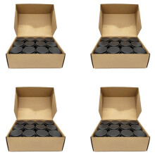 Candle Tins, 96 Piece, 4 Oz Metal Candle Containers for Making Candles, Arts & Crafts, Dry Storage,Black