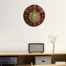 3X Muslim Eid Living Room Clock  Wall Acrylic Vintage Round Clocks Decor Home Bedroom Art Easy to Read Watch