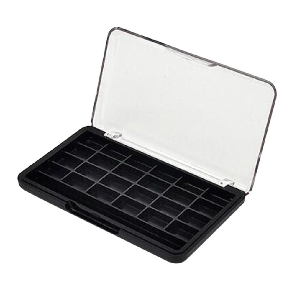 24 Grid Empty Makeup Eyeshadow Palette Blush Lip Gloss Powder DIY Case