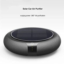 Air Purifier Solar Charging Deodorant Air Fresh Car Air Purifier Car Aromatherapy Machine Black