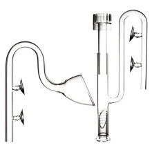 Clear Aquarium Lily Pipe Inflow Outflow Skimmer Water Tank Filter 17m