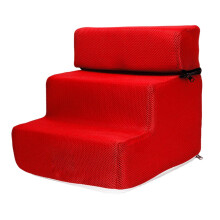 Pet Dog Stairs Ladder Ramp Puppy Washable Removable 3 Steps for Sofa I