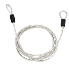 Cycling Bike Bicycle Lock Security Loop Cable Lock Scooter U-Lock Silv