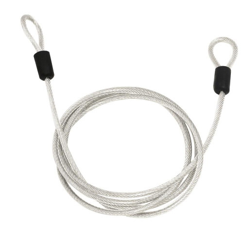 Cycling Bike Bicycle Lock Security Loop Cable Lock Scooter U-Lock Silv