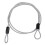 Cycling Bike Bicycle Lock Security Loop Cable Lock Scooter U-Lock Silv 3