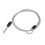 Cycling Bike Bicycle Lock Security Loop Cable Lock Scooter U-Lock Silv 2